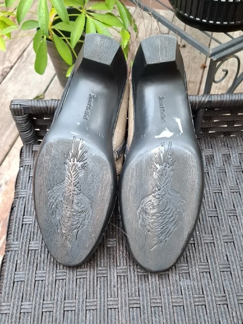 Josef Seibel Pewter Grey Ankle Booties Sz 41